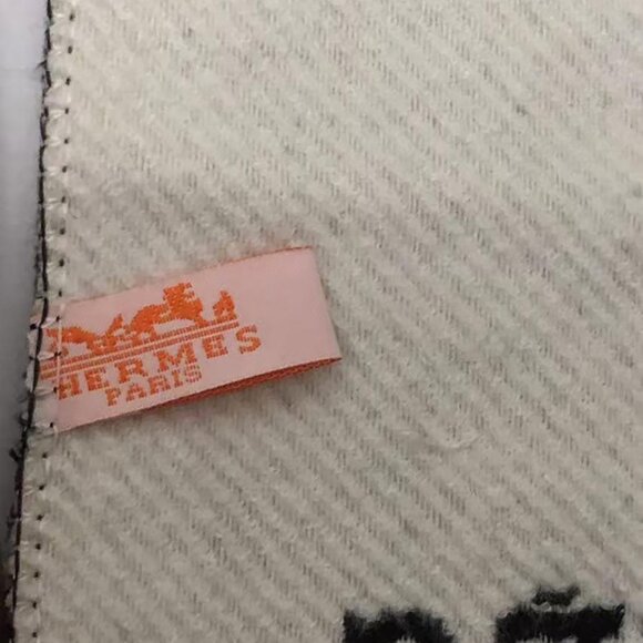 Hermes Jacquard Long Scarf Black - Picture 3 of 5